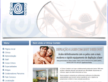 Tablet Screenshot of clinicacontato.com.br